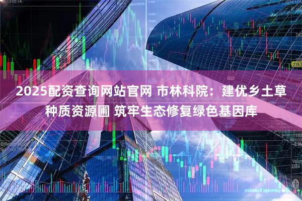 2025配资查询网站官网 市林科院:建优乡土草种质资源圃 筑牢生态修复绿色基因库
